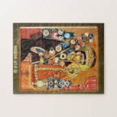 神の母の消えない花のアイコン ジグソーパズル (横)