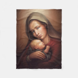 神の母性愛 フリースブランケット