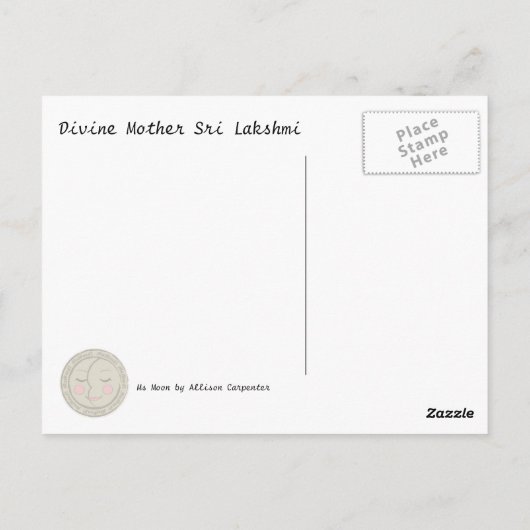 神の母 ポストカード (裏面)