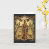 神の母"囲まれた庭"ノートカード カード (黄色い花)