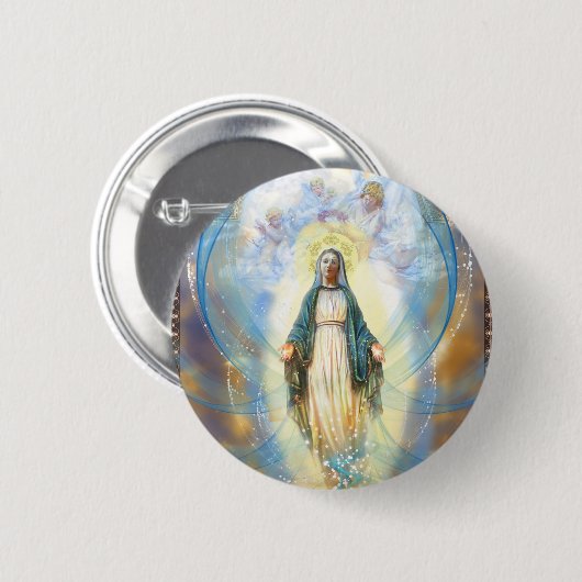 神の母 缶バッジ (正面&裏面)