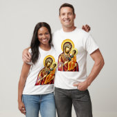 神の母 聖母子 3 アイコン Tシャツ (ユニセックス)
