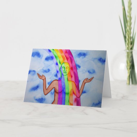 神の治療ライトに立つこと カード (正面)