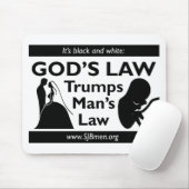 神の法律は人の法律のマウスパッドを切札で取ります マウスパッド (マウス)