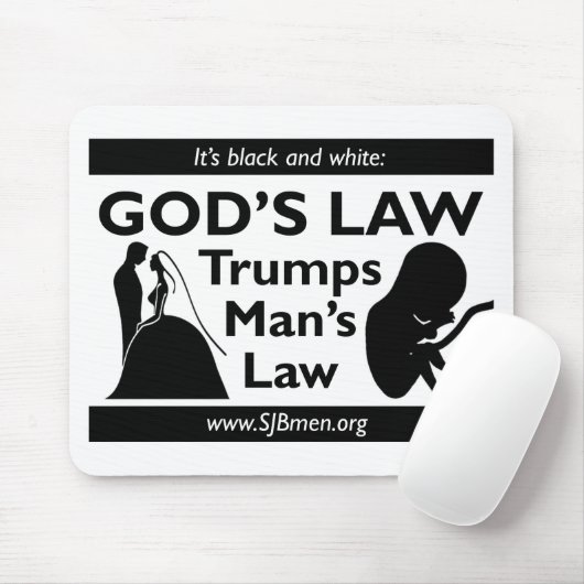 神の法律は人の法律のマウスパッドを切札で取ります マウスパッド (マウス)