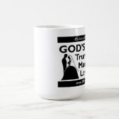 神の法律は人の法律のマグを切札で取ります コーヒーマグカップ (中央)