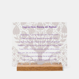 神の浄化と整列のための祈りの言葉 アクリルサイン