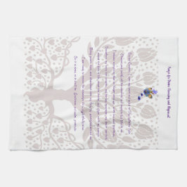 神の浄化と整列のための祈りの言葉 キッチンタオル