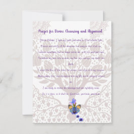 神の浄化と整列のための祈りの言葉 シーズンカード