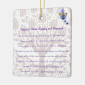 神の浄化と整列のための祈りの言葉 セラミックオーナメント (左)