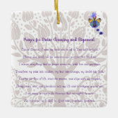 神の浄化と整列のための祈りの言葉 セラミックオーナメント (正面)