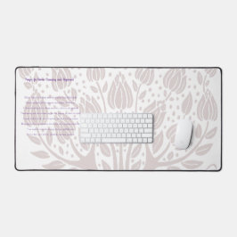 神の浄化と整列のための祈りの言葉 デスクマット