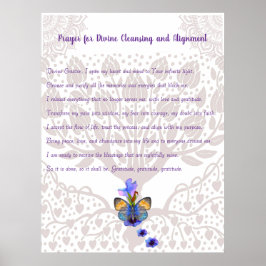 神の浄化と整列のための祈りの言葉 ポスター