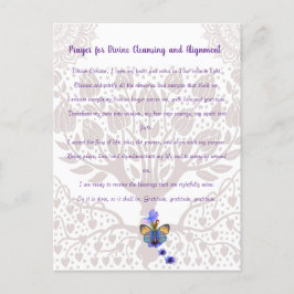 神の浄化と整列のための祈りの言葉 ポストカード