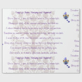 神の浄化と整列のための祈りの言葉 ラッピングペーパー (フラット)