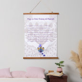 神の浄化と整列のための祈りの言葉 吊り下げ型タペストリー (寝室)