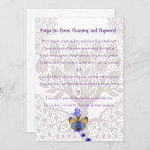 神の浄化と整列のための祈りの言葉 招待状 (正面/裏面)