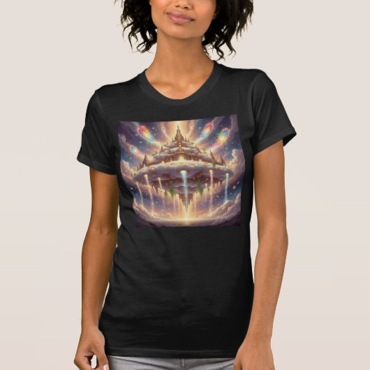 神の無限の銀行 神聖な豊かさの領域アート Tシャツ (正面)