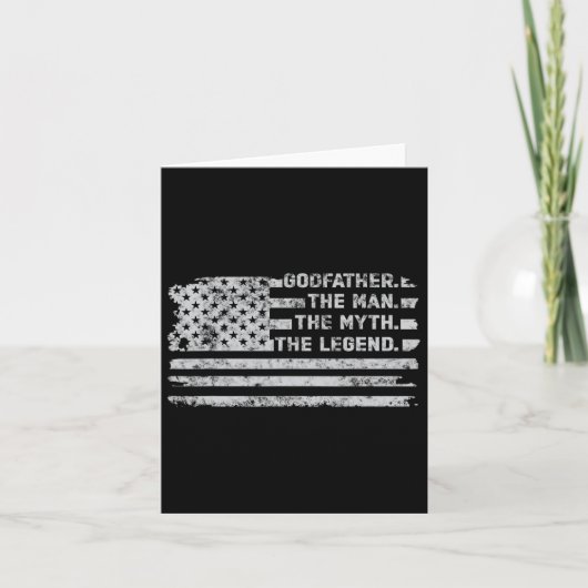 神の父と神話の伝説の父の日アメリカ カード (正面)