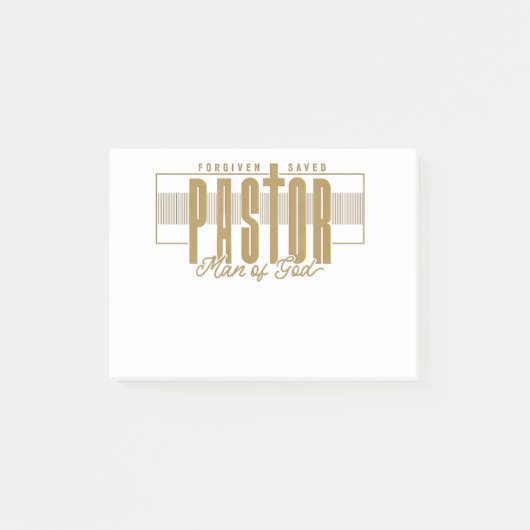 神の牧師Post-Itノート ポストイット (正面)