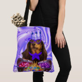 神の特別な宝石パープルトートバッグ トートバッグ (クローズアップ)