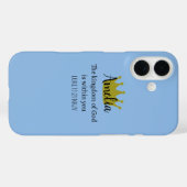 神の王国 聖書の詩 名前 クラウン ブルー Case-Mate iPhoneケース (裏面 (横))