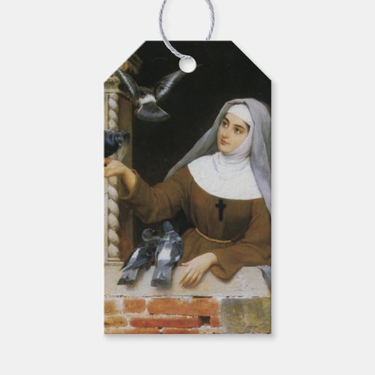 神の生き物(クリスチャン食べ物を与えス・ヌー・ハト) ギフトタグ (正面)