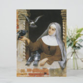 神の生き物(食べ物を与え修道女の鳥) カード (スタンド正面)