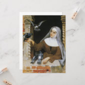 神の生き物(食べ物を与え修道女の鳥) カード (正面/裏面インサイチュ)