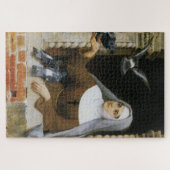 神の生き物(食べ物を与え修道女の鳥) ジグソーパズル (横)