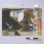 神の生き物(食べ物を与え修道女の鳥) 薄葉紙 (クラフト)