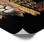 神の男ハスンドダディープロテクターヒーローライオンパパの父 ポスター (角)