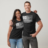 神の男 主人 父親 キリスト教 アメリカ国旗 Tシャツ (ユニセックス)