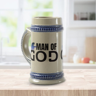 神の男 - 祈る男性マグカップ ビールジョッキ