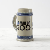 神の男 - 祈る男性マグカップ ビールジョッキ (正面左)