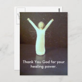 神の癒す力に感謝します ポストカード (正面/裏面)
