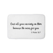 神の白黒に不安を投げ掛ける バスマット (正面)