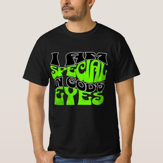 神の目に私は特別 Tシャツ (正面)