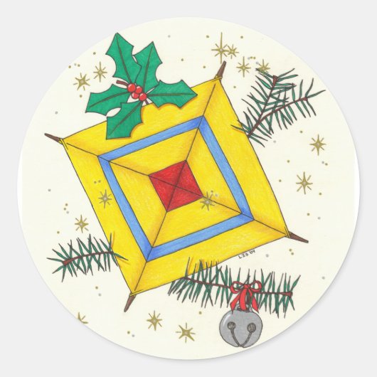 神の目のステッカー ラウンドシール (正面)