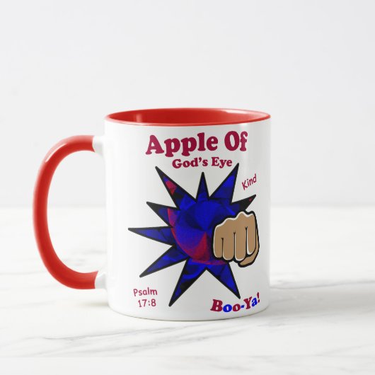 神の目のリンゴChristian Mug マグカップ (左)