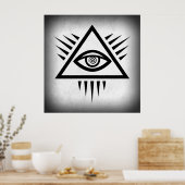 神の目の古代の象徴 ポスター (キッチン)