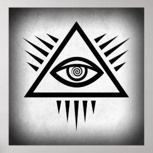神の目の古代の象徴 ポスター
