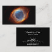 "神の目"の螺旋形の星雲 名刺 (正面/裏面)