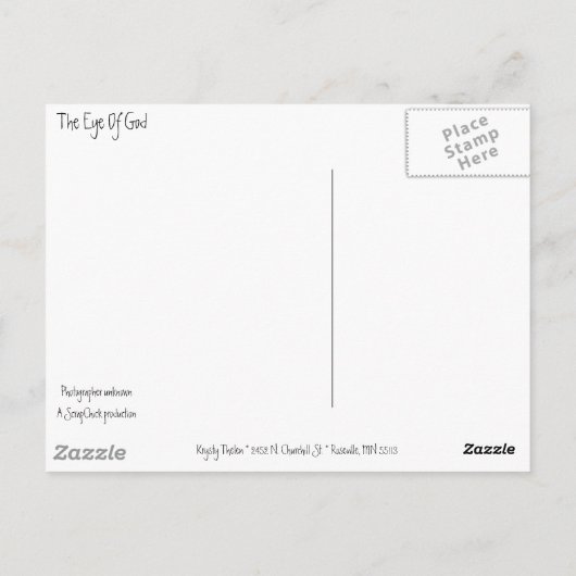 神の目 ポストカード (裏面)