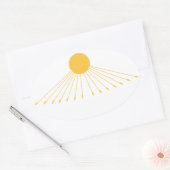 神の真の象徴 楕円形シール (封筒)