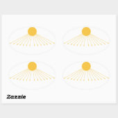 神の真の象徴 楕円形シール (シート)