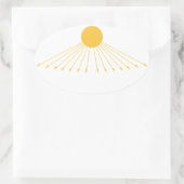 神の真の象徴 楕円形シール (バッグ)