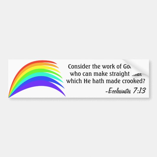 神の知恵 バンパーステッカー (正面)