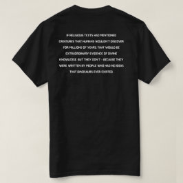 神の知識 vs 現実 tシャツ