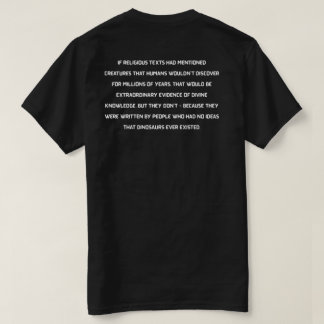 神の知識 vs 現実 tシャツ
